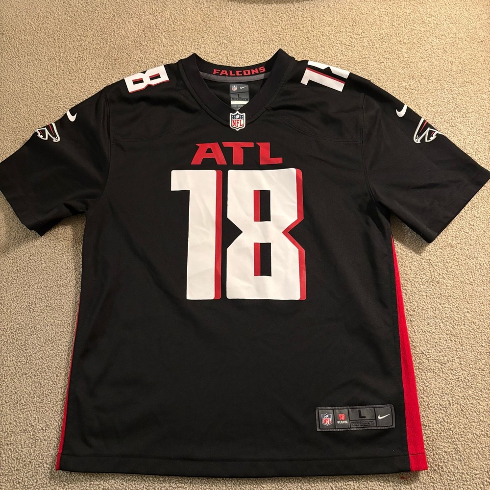 Nike NFL Black and Red ATL Jersey Riley 18 Youth Size L